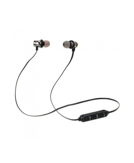 Fones Auriculares Bluetooth Magnéticos Curvos - Silver