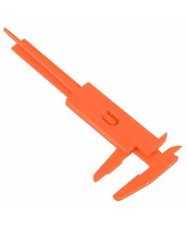 Peclise Paquímetro 8cm em Plástico - Laranja