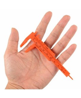 Peclise Paquímetro 8cm em Plástico - Laranja