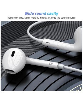Fones Auriculares Tipo Apple, com interface Tipo-C - Goeik