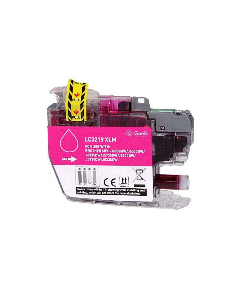 Tinteiro Brother LC3219XL Magenta - Compatível