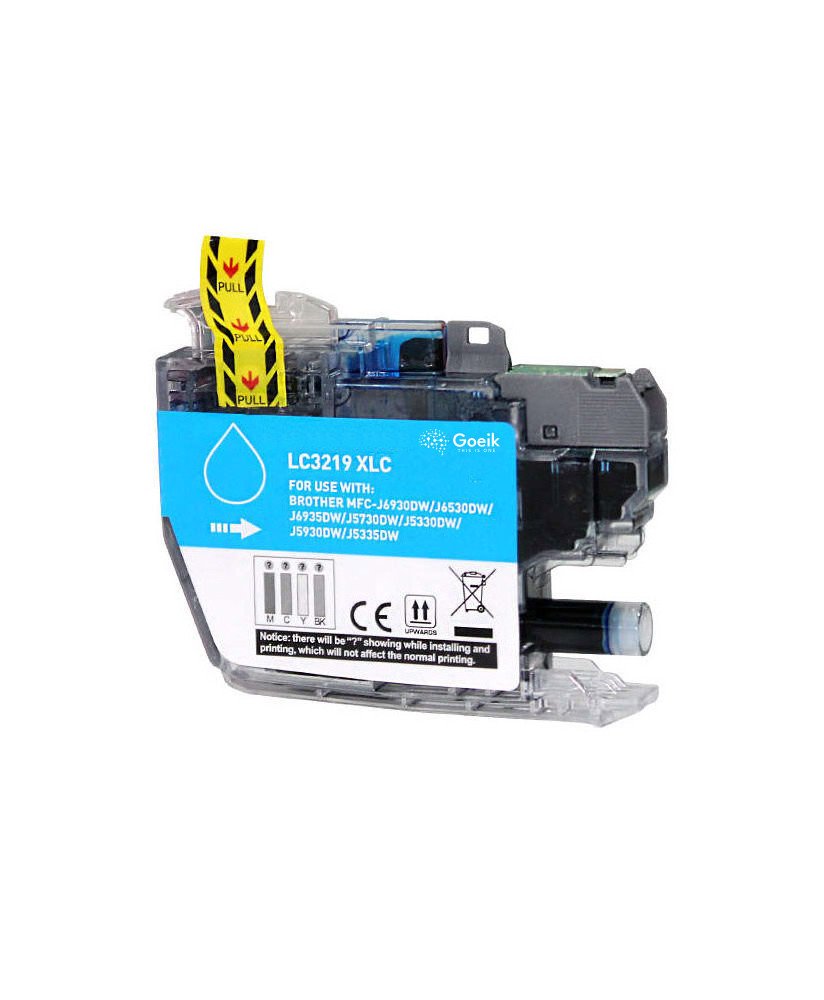 Tinteiro Brother LC3219XL Azul - Compatível