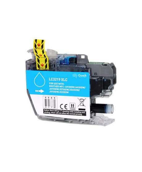 Tinteiro Brother LC3219XL Azul - Compatível