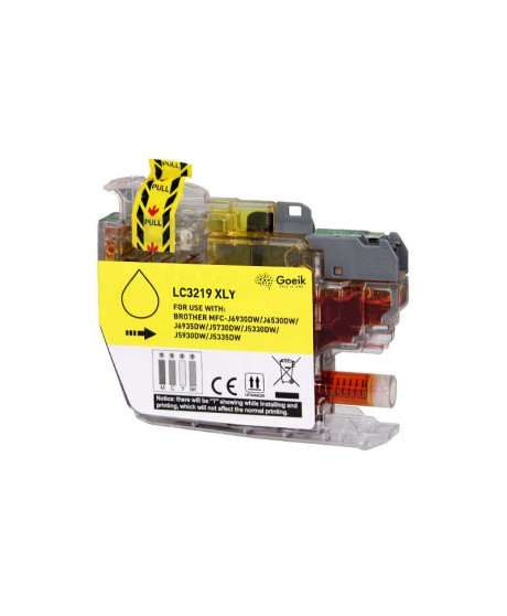 Tinteiro Brother LC3219XL Amarelo - Compatível