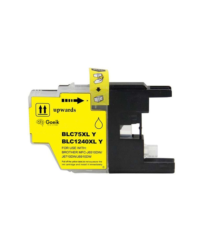 Tinteiro Brother LLC1240XL/LC1220XL/LC1280XL Amarelo - Compatível