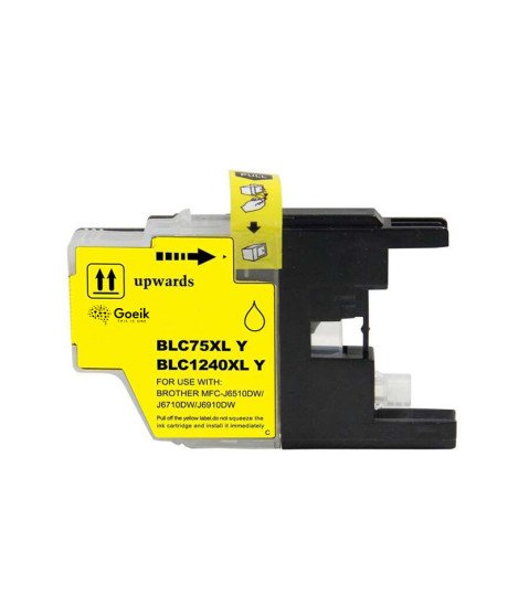 Tinteiro Brother LLC1240XL/LC1220XL/LC1280XL Amarelo - Compatível