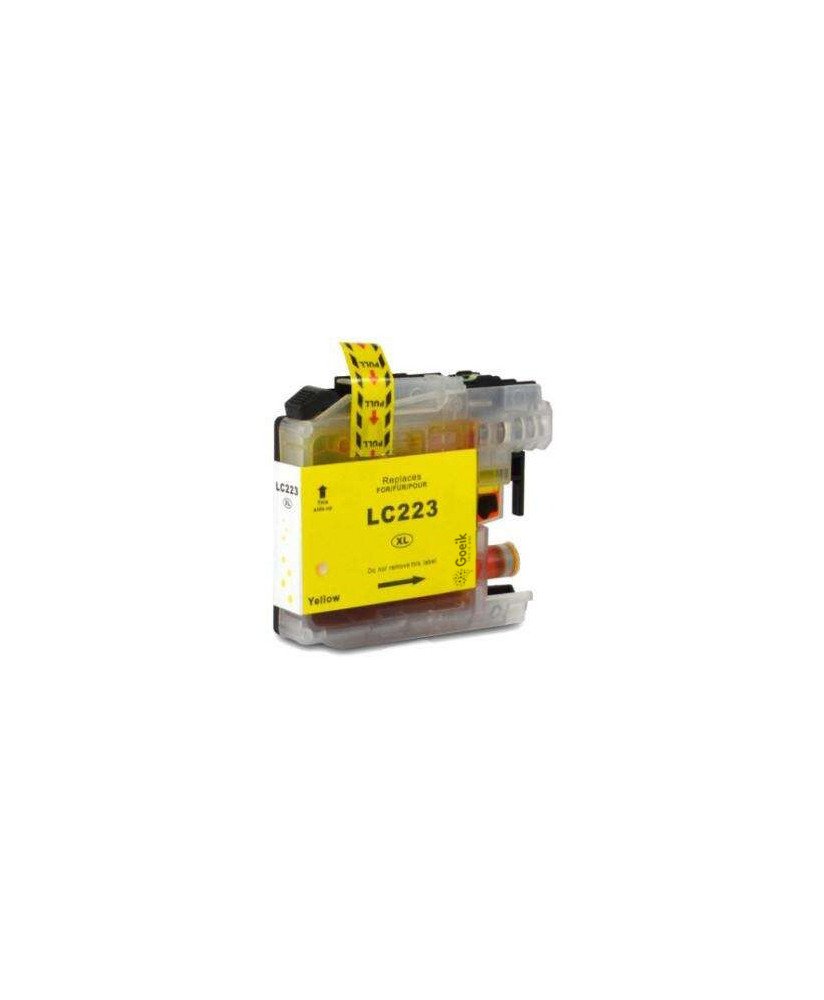 Tinteiro Brother LC223/LC221 Amarelo - Compatível