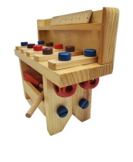 Brinquedo de Madeira Bancada de Ferramentas