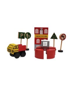 Jogo Infantil de Tráfego em Madeira