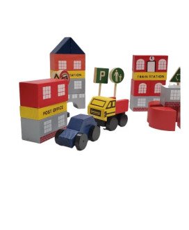 Jogo Infantil de Tráfego em Madeira