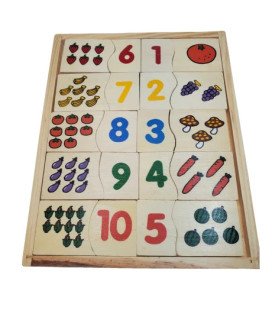 Brinquedo de Madeira Numérico