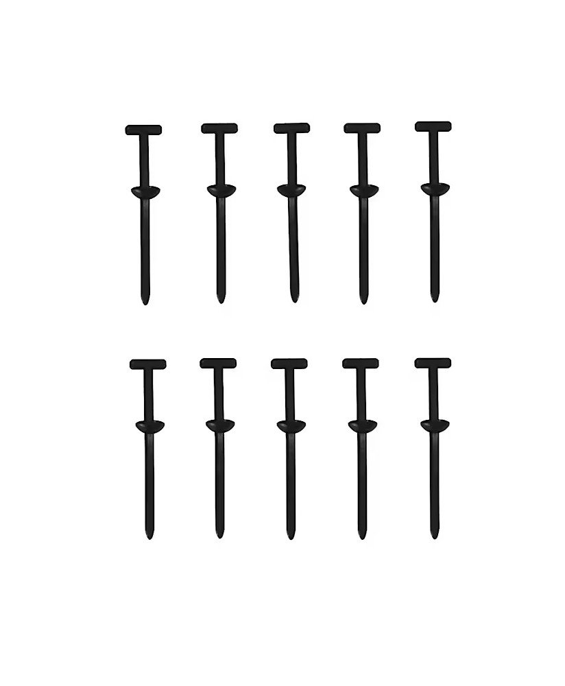 Conjunto de 10 Abraçadeiras interiores, de fixação de plásticos, tipo rebite/mola plástica