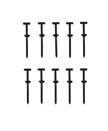 Conjunto de 10 Abraçadeiras interiores, de fixação de plásticos, tipo rebite/mola plástica