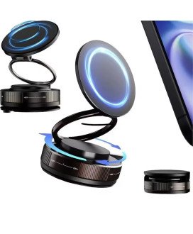 Suporte de telemóvel magnético de ventosa Magsafe 360°, ajustável, a vácuo