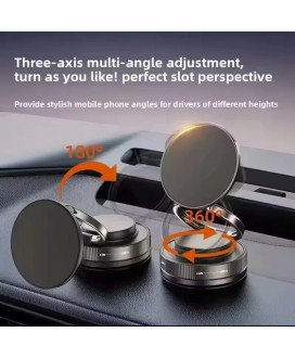 Suporte de telemóvel magnético de ventosa Magsafe 360°, ajustável, a vácuo