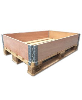 Dobradiças em Aço Galvanizado de 20 cm, para Palete ou Embalagem de Madeira - Pack de 4 unidades - Goeik