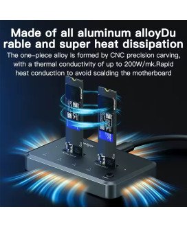 Docking Station para clonagem de disco SSD M.2 NVME, com Cabo USB Tipo-C de 20Gbps - Meetiger by Goeik