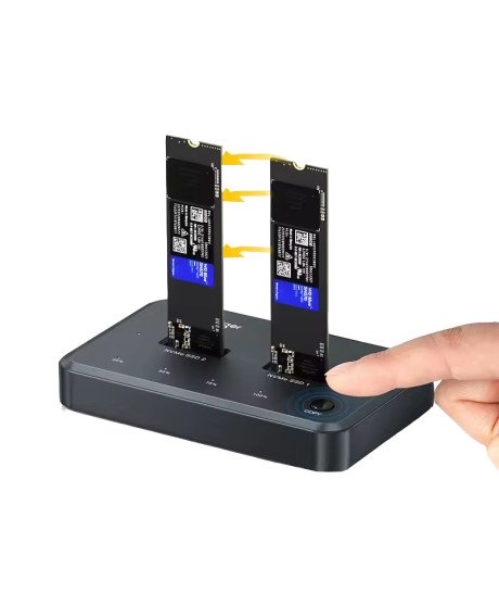 Docking Station para clonagem de disco SSD M.2 NVME, com Cabo USB Tipo-C de 20Gbps - Meetiger by Goeik